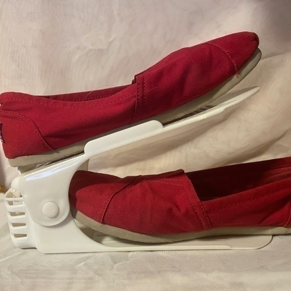Bobs By Skechers Womens Casual Espadrille Shoes Red Size 9
